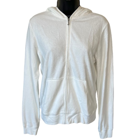 JUICY COUTURE VINTAGE Y2K WHITE TERRY TRACK SUIT SET - Picture 2 of 15